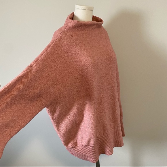 Ava & Viv Mock Neck Knit Sweater Dusty Rose - Picture 6 of 13
